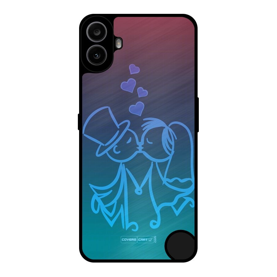 Cute Love Metal Back Case for Nothing CMF Phone 1