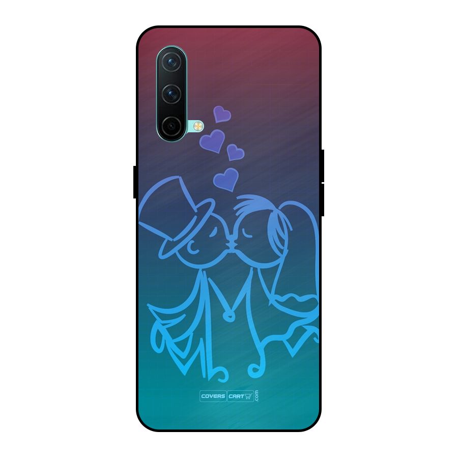 Cute Love Metal Back Case for OnePlus Nord CE 5G