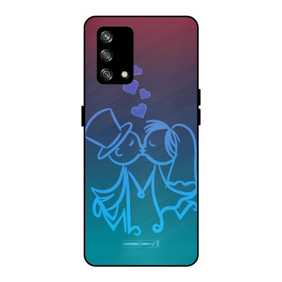 Cute Love Metal Back Case for Oppo F19