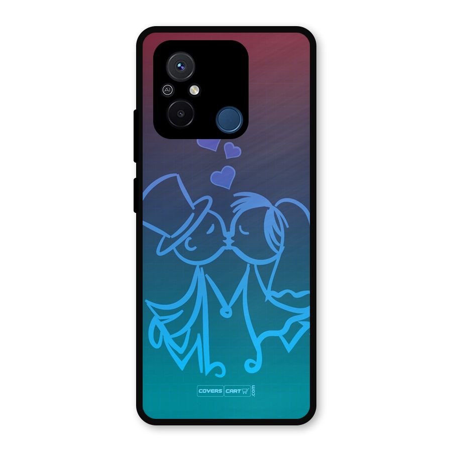Cute Love Metal Back Case for Poco C55
