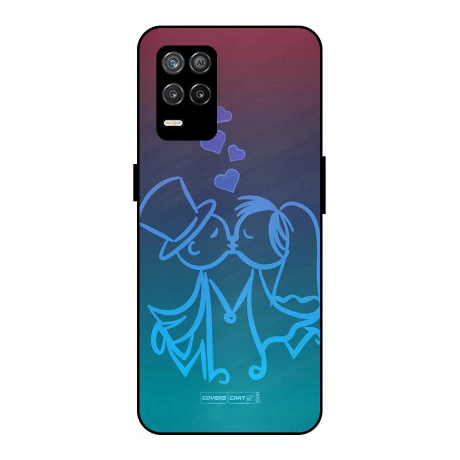 Cute Love Metal Back Case for Realme 8 5G