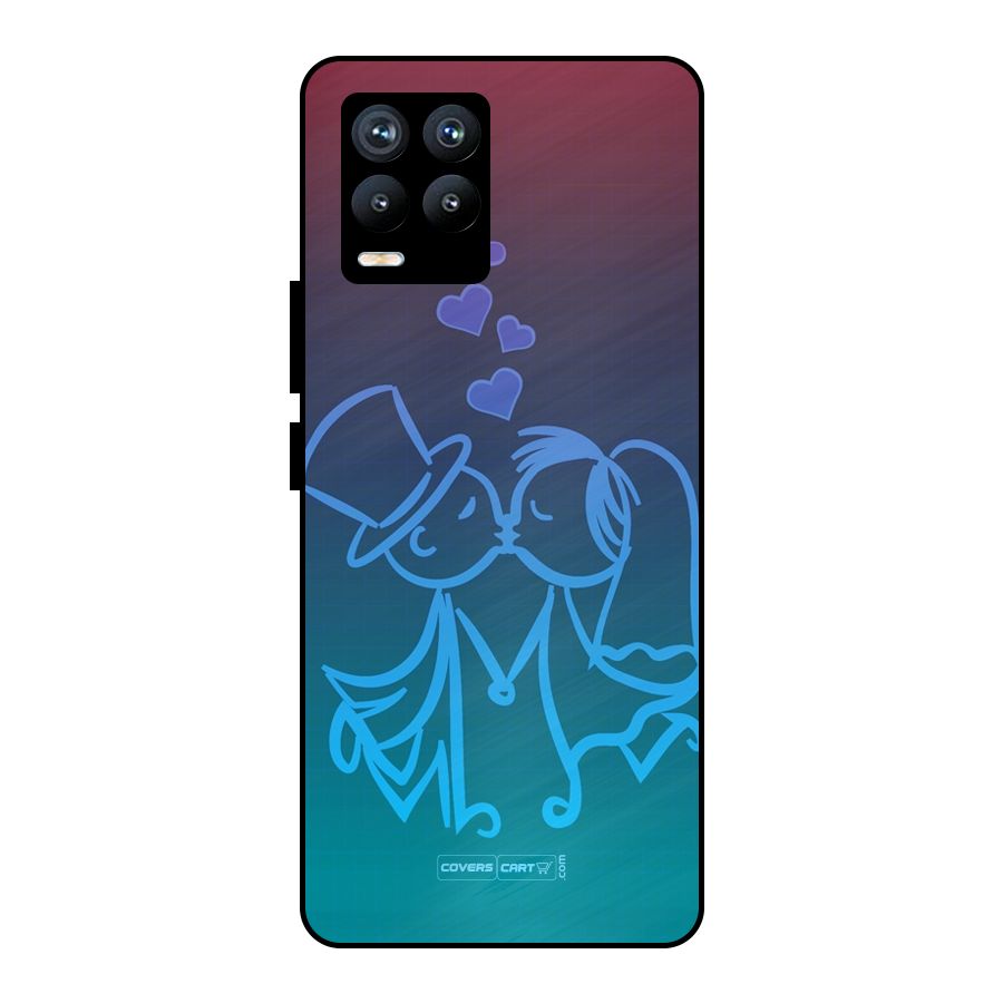 Cute Love Metal Back Case for Realme 8 Pro