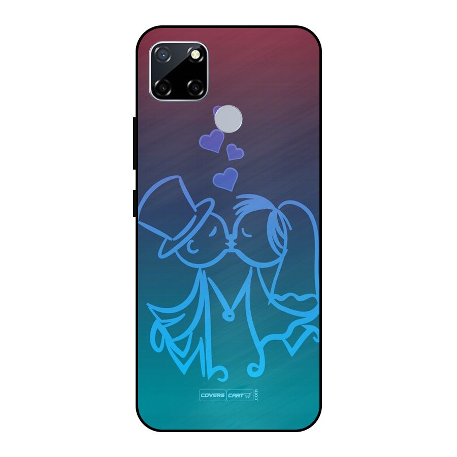 Cute Love Metal Back Case for Realme Narzo 20