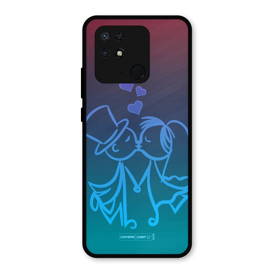 Cute Love Metal Back Case for Redmi 10 Power