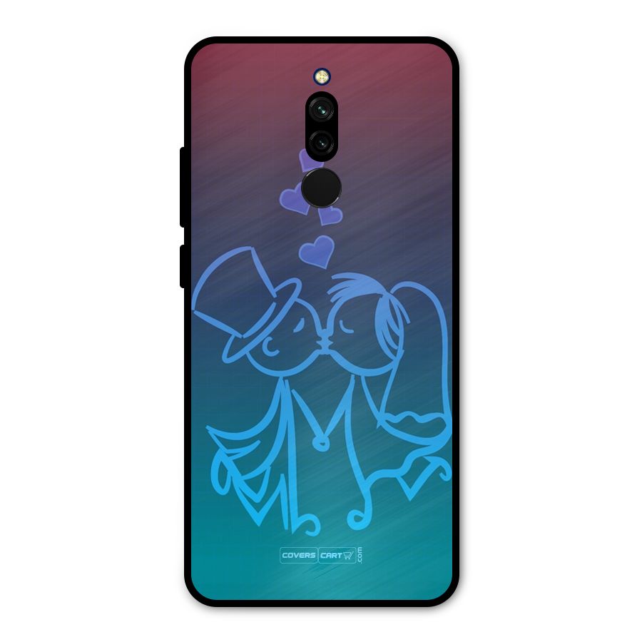 Cute Love Metal Back Case for Redmi 8
