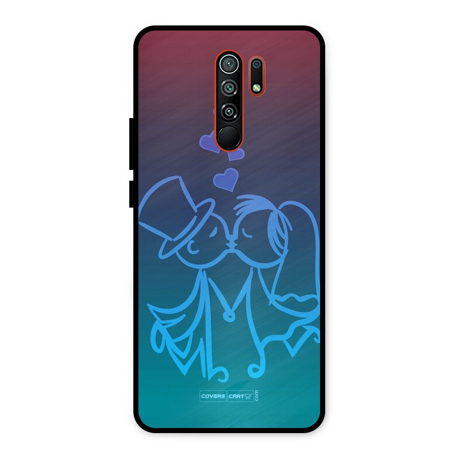 Cute Love Metal Back Case for Redmi 9 Prime