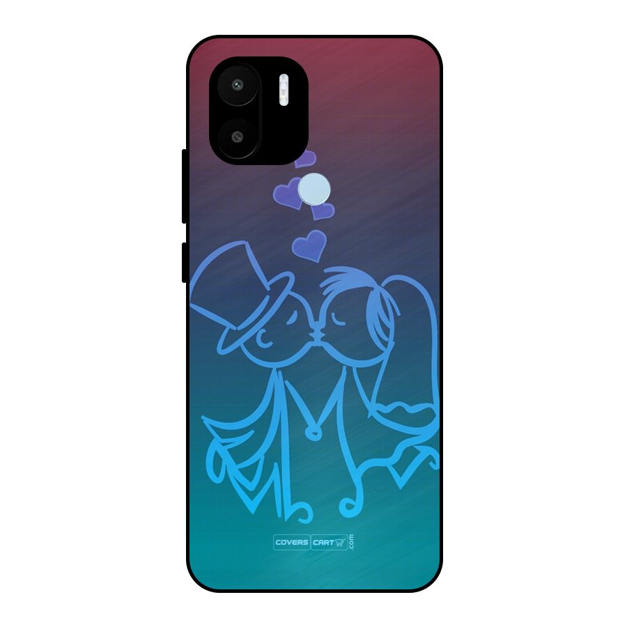 Cute Love Metal Back Case for Redmi A1+