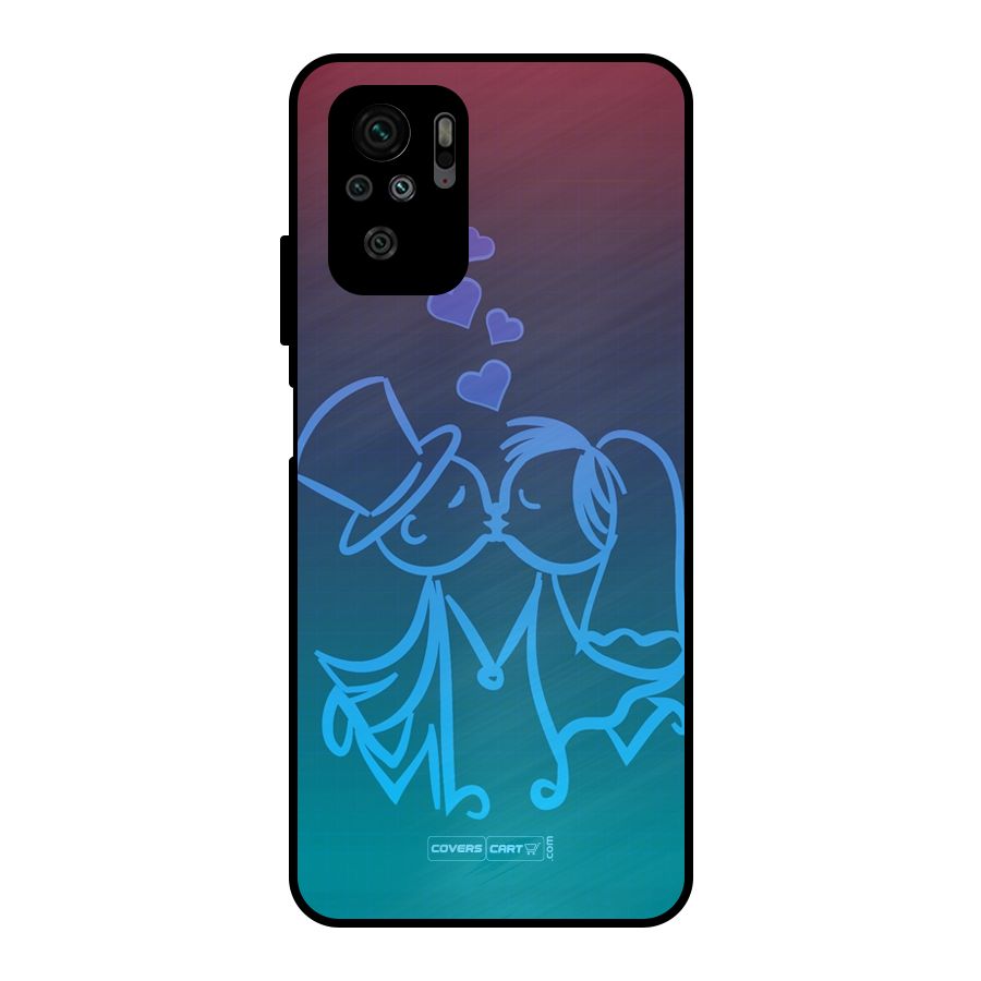 Cute Love Metal Back Case for Redmi Note 10S