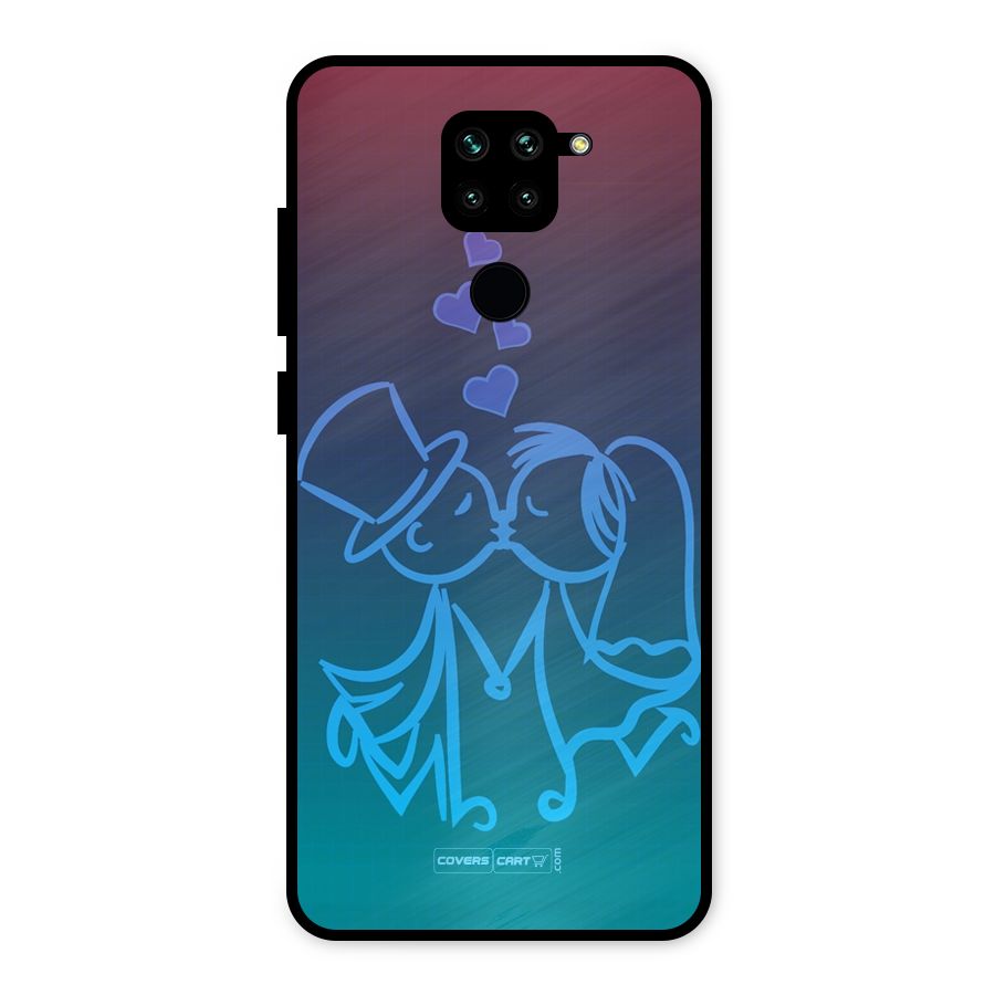 Cute Love Metal Back Case for Redmi Note 9