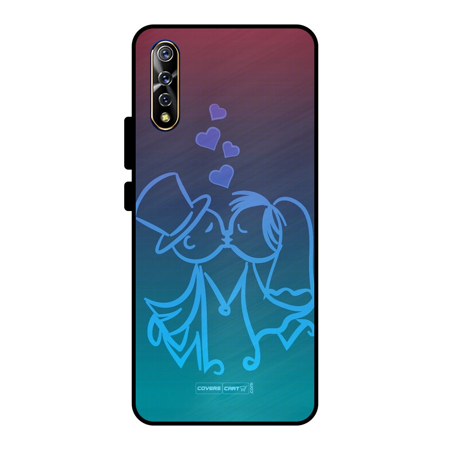 Cute Love Metal Back Case for Vivo S1