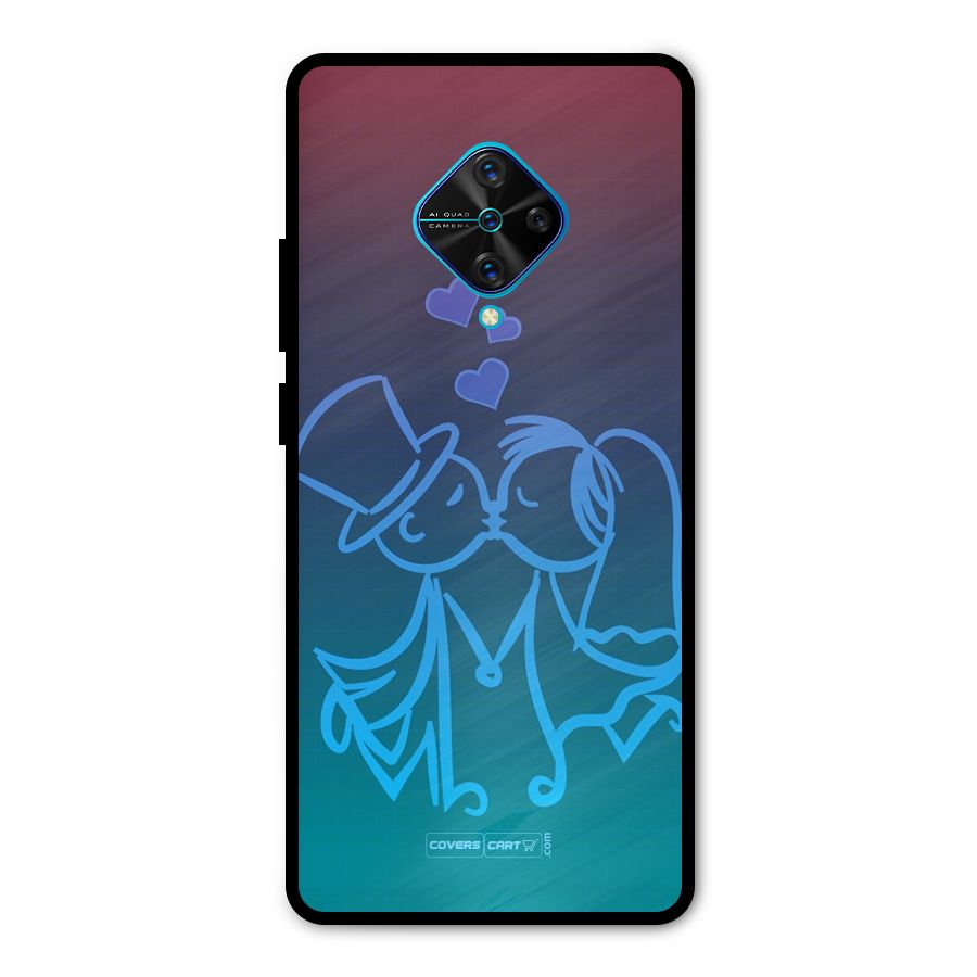 Cute Love Metal Back Case for Vivo S1 Pro