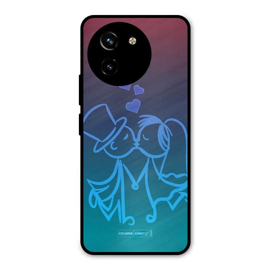 Cute Love Metal Back Case for Vivo T3x