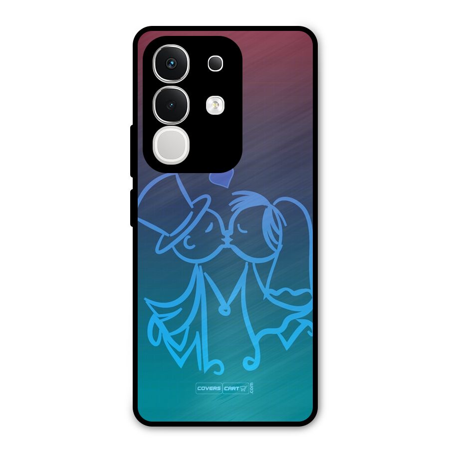 Cute Love Metal Back Case for Vivo T4x