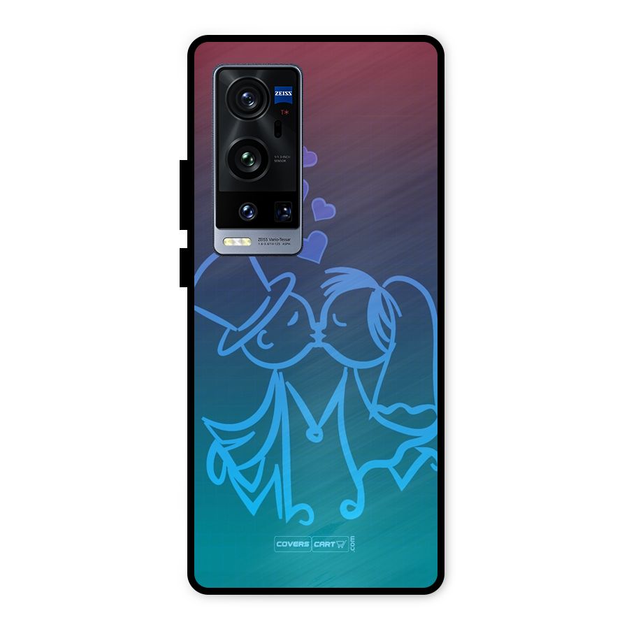 Cute Love Metal Back Case for Vivo X60 Pro Plus