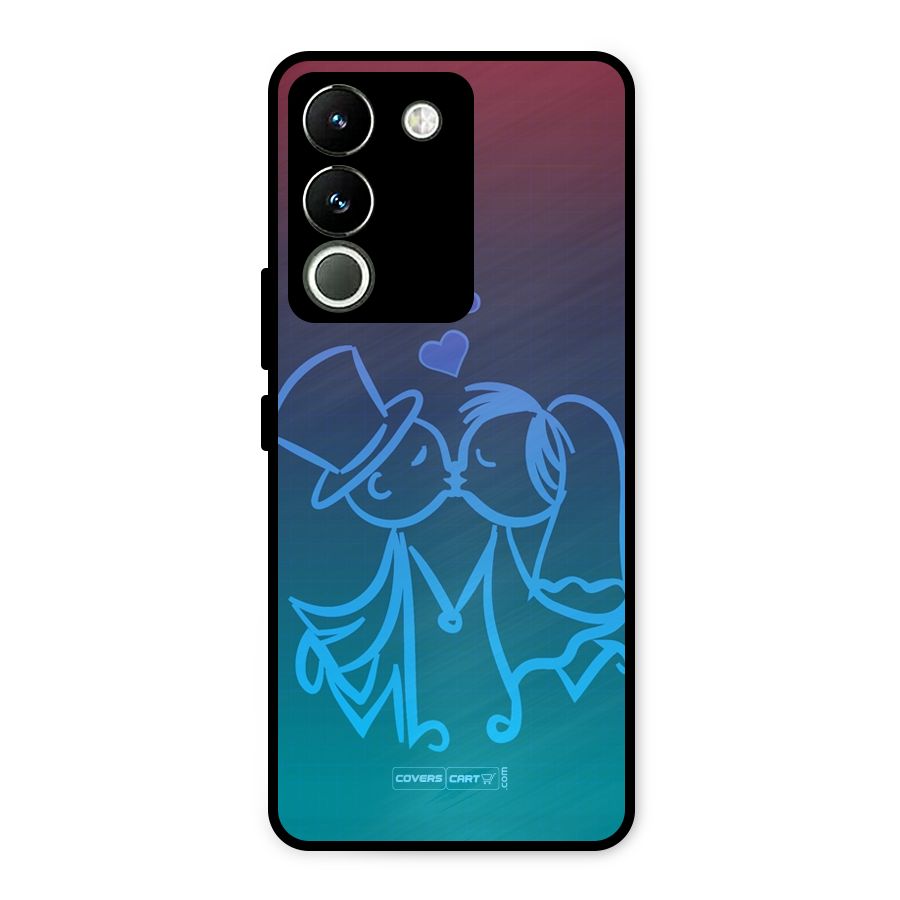 Cute Love Metal Back Case for Vivo Y200