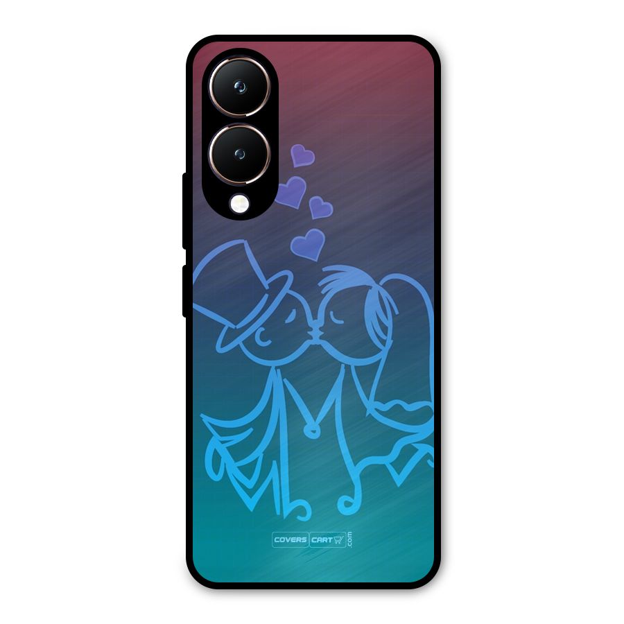 Cute Love Metal Back Case for Vivo Y28
