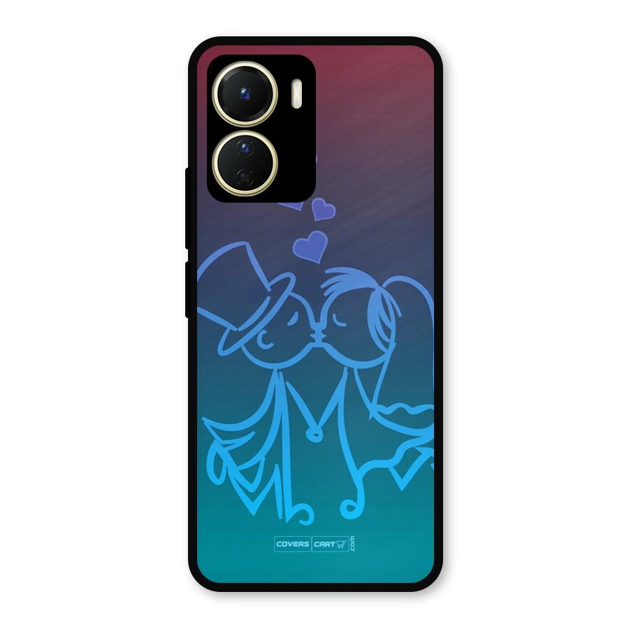 Cute Love Metal Back Case for Vivo Y56