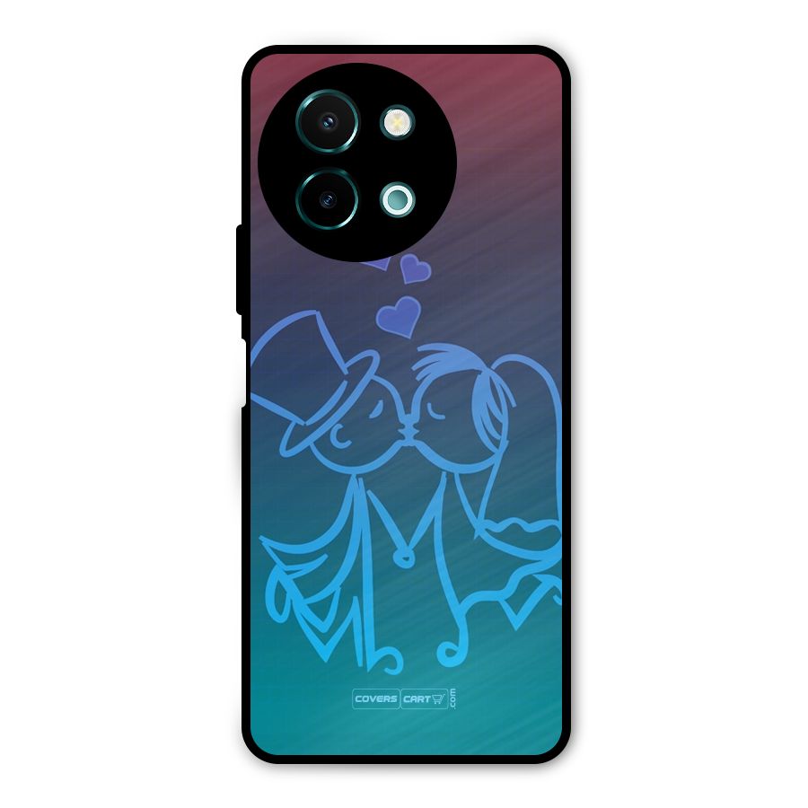 Cute Love Metal Back Case for Vivo Y58