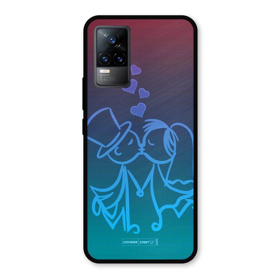 Cute Love Metal Back Case for Vivo Y73