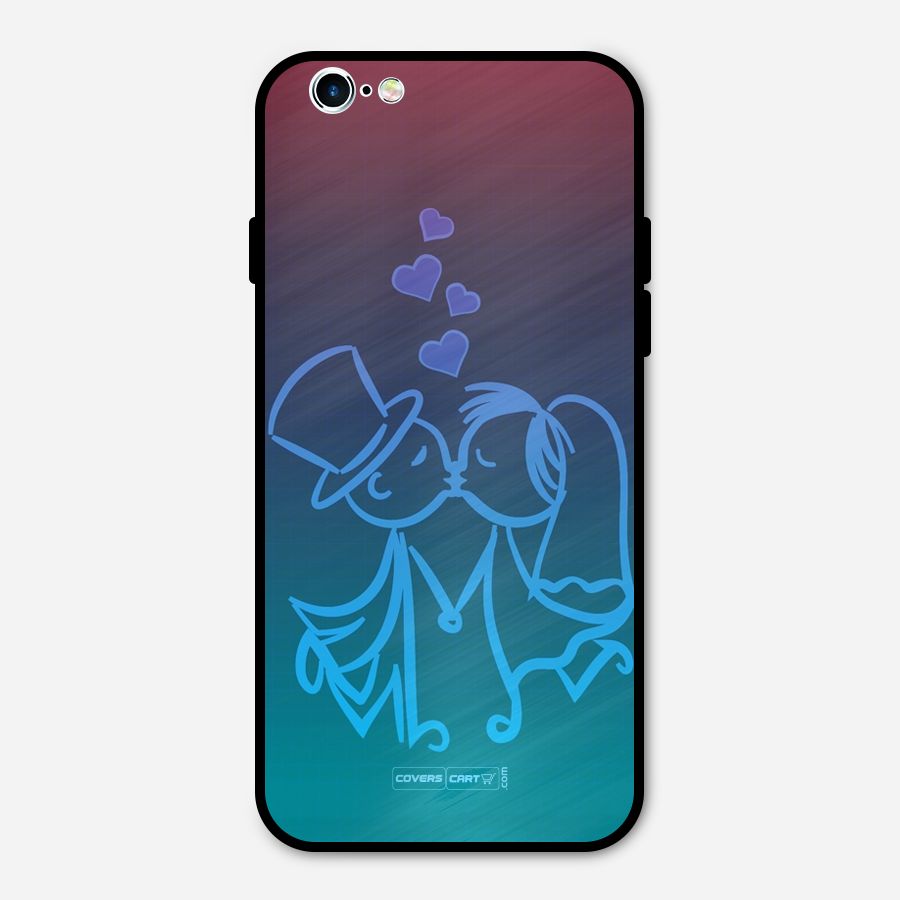 Cute Love Metal Back Case for iPhone 6 6s