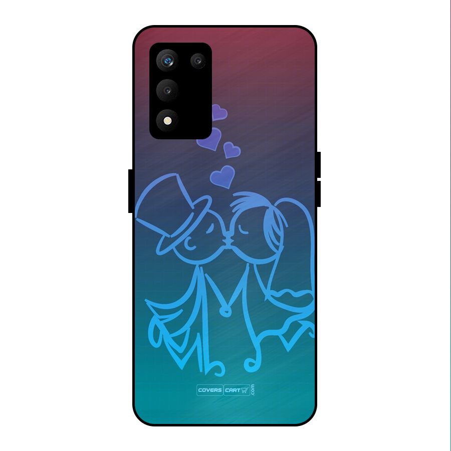 Cute Love Metal Back Case for realme 9 5G SE