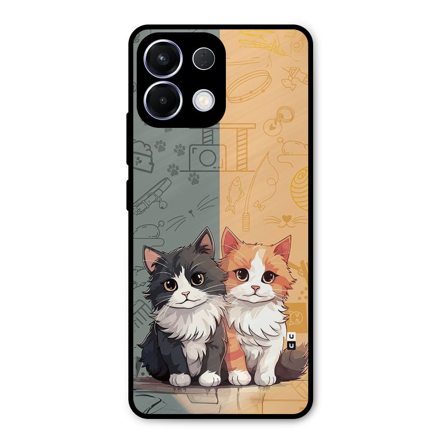Cute Lovely Cats Metal Back Case for Oppo K13