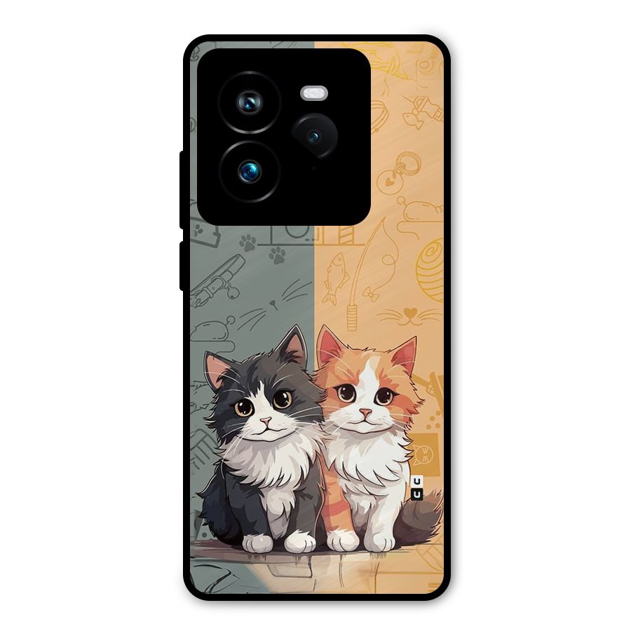 Cute Lovely Cats Metal Back Case for Realme GT 7 Pro