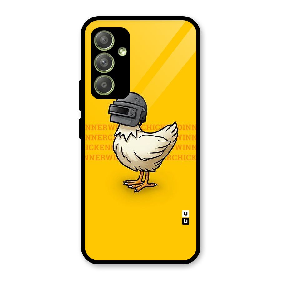 Cute Mask Glass Back Case for Galaxy A54