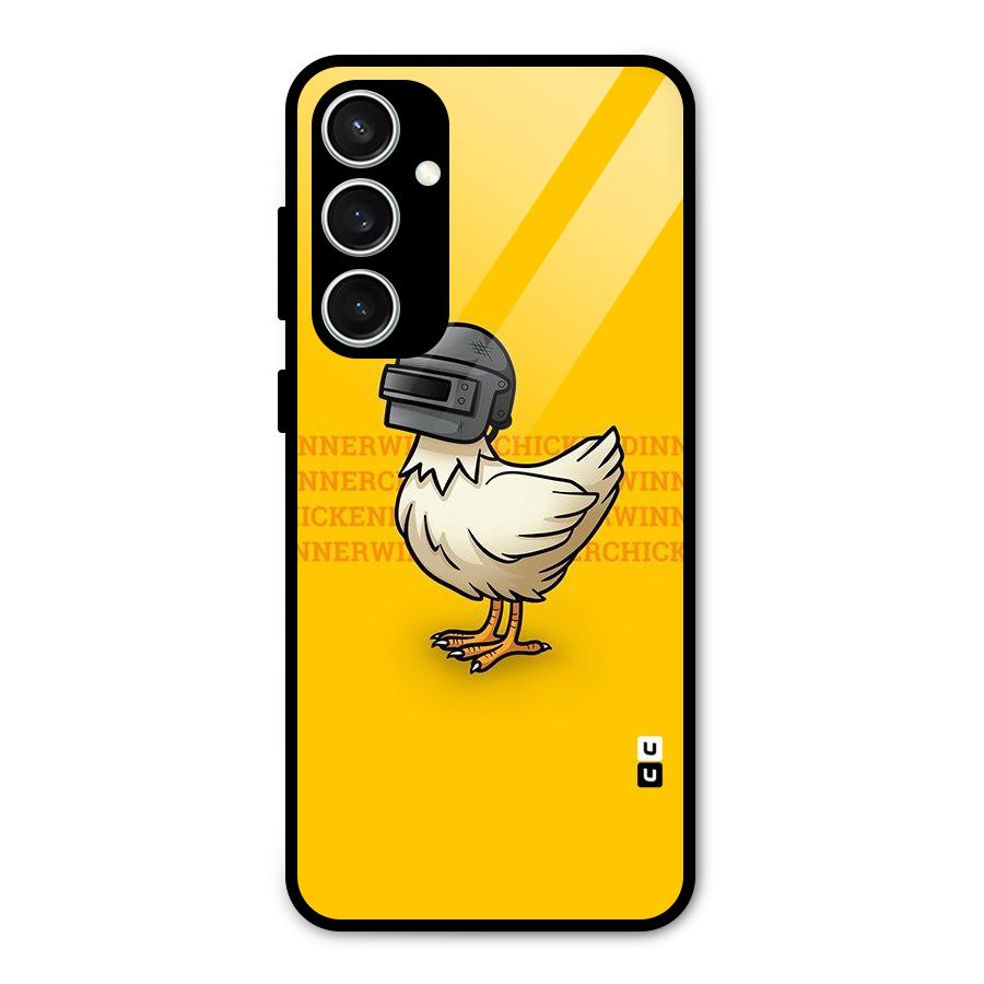 Cute Mask Glass Back Case for Galaxy S23 FE