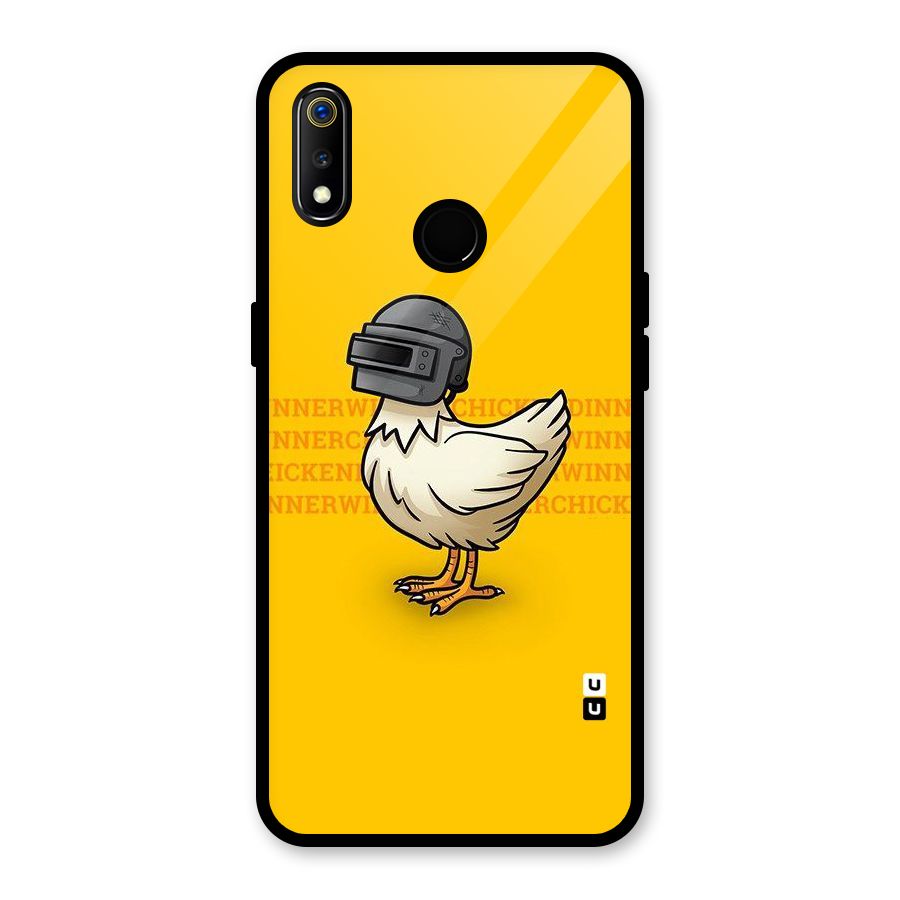 Cute Mask Glass Back Case for Realme 3i