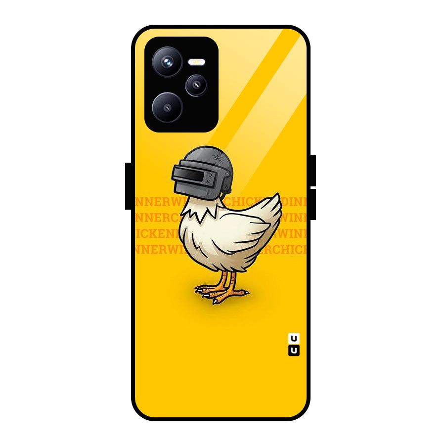 Cute Mask Glass Back Case for Realme C35