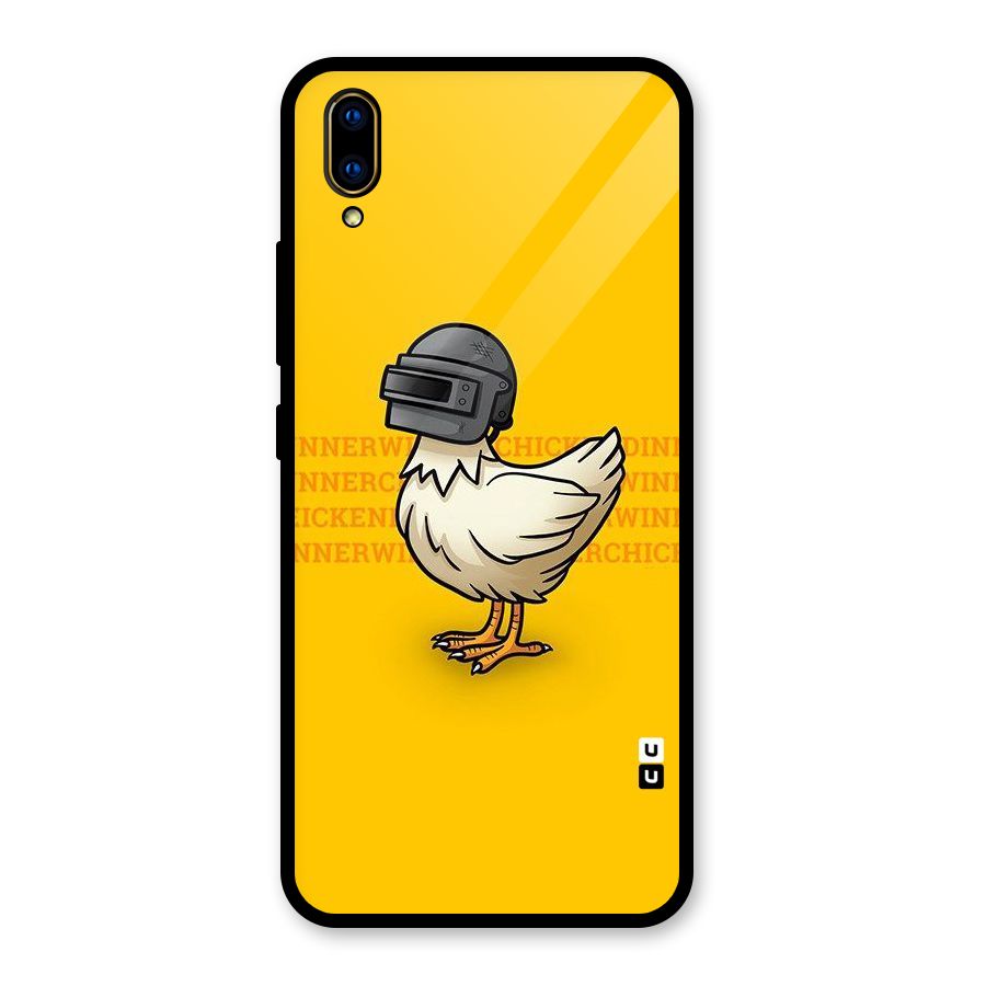 Cute Mask Glass Back Case for Vivo V11 Pro