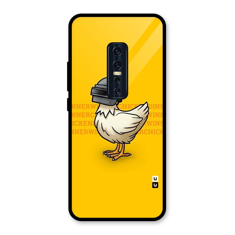 Cute Mask Glass Back Case for Vivo V17 Pro