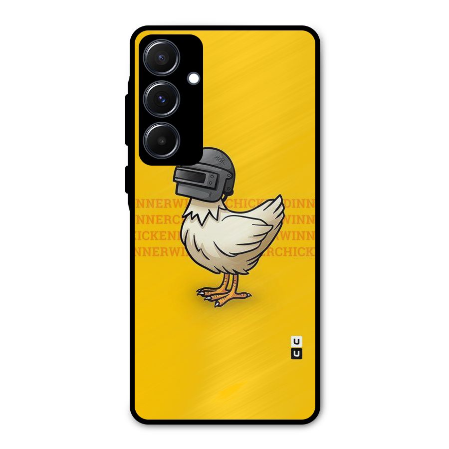 Cute Mask Metal Back Case for Galaxy A55