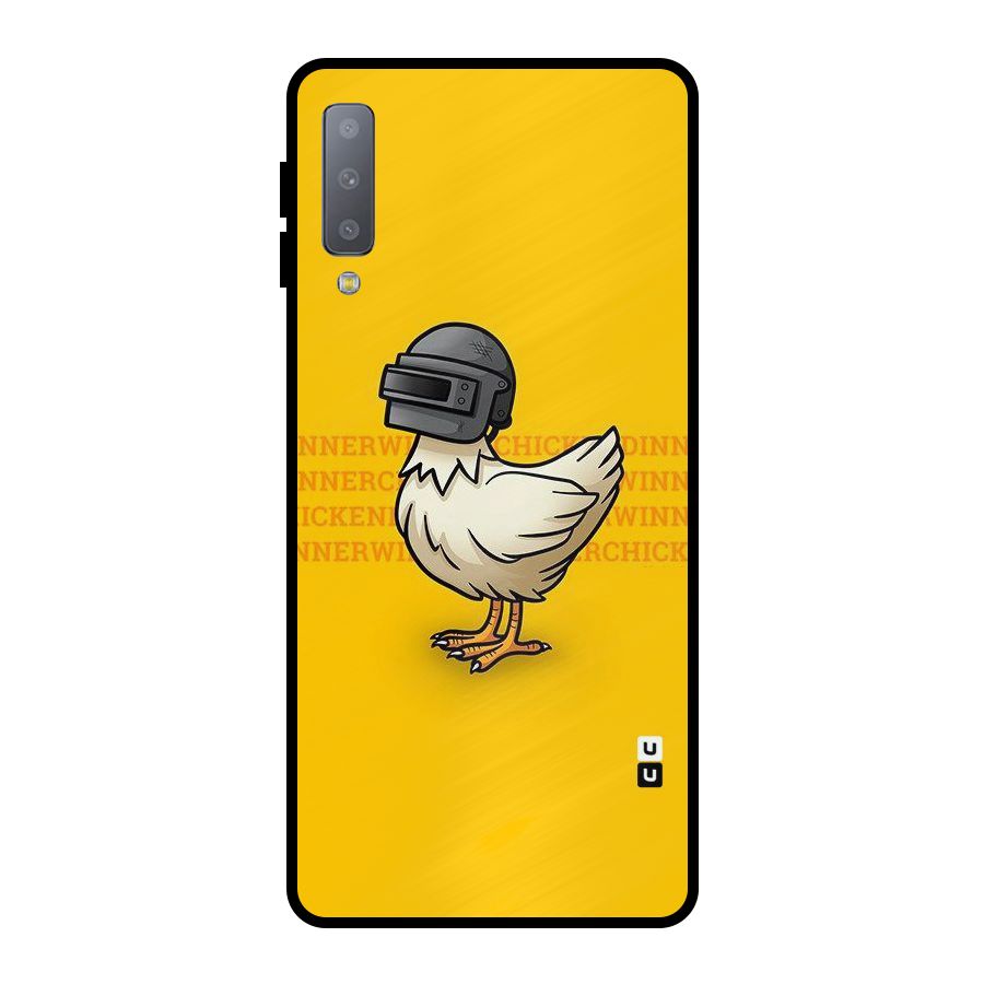Cute Mask Metal Back Case for Galaxy A7 (2018)