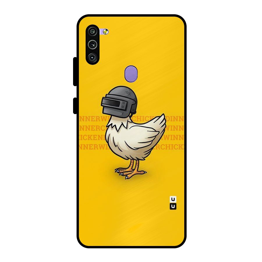 Cute Mask Metal Back Case for Galaxy M11