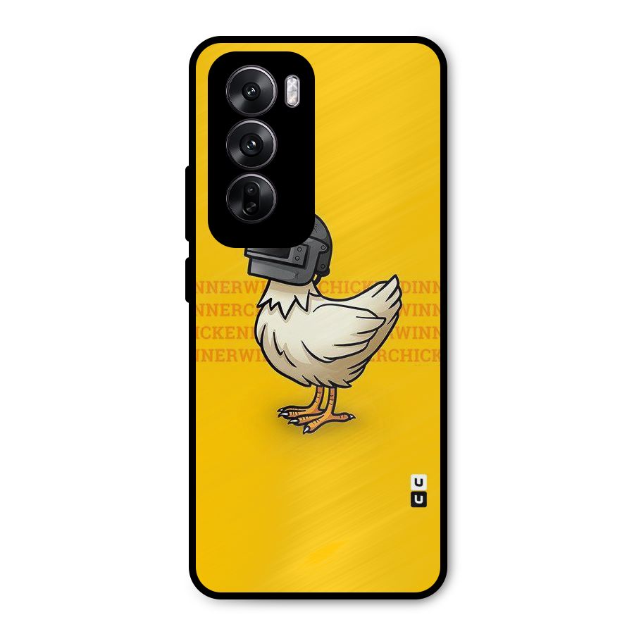 Cute Mask Metal Back Case for Oppo Reno12