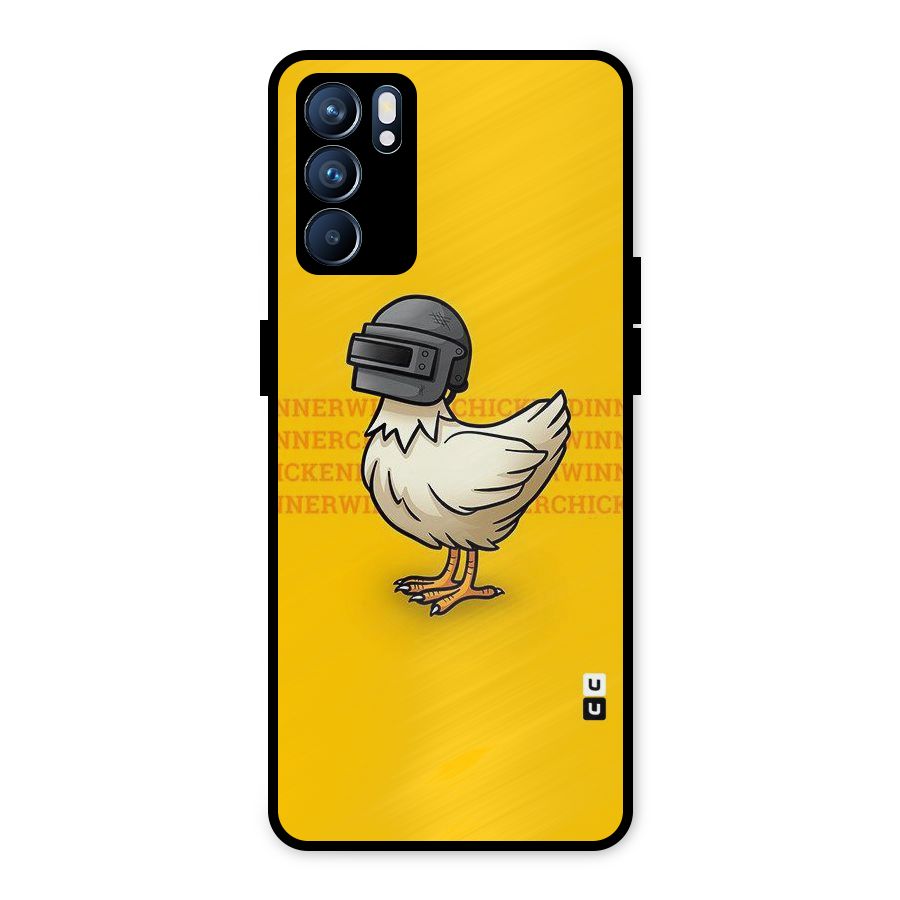 Cute Mask Metal Back Case for Oppo Reno6 5G