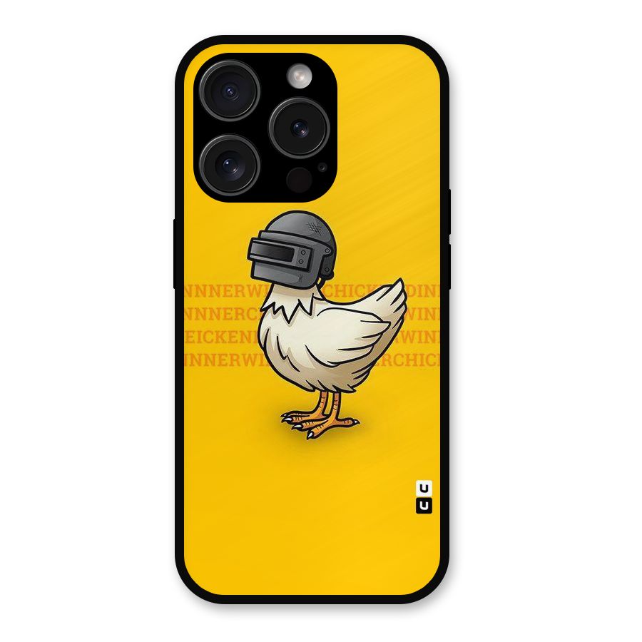 Cute Mask Metal Back Case for iPhone 15 Pro