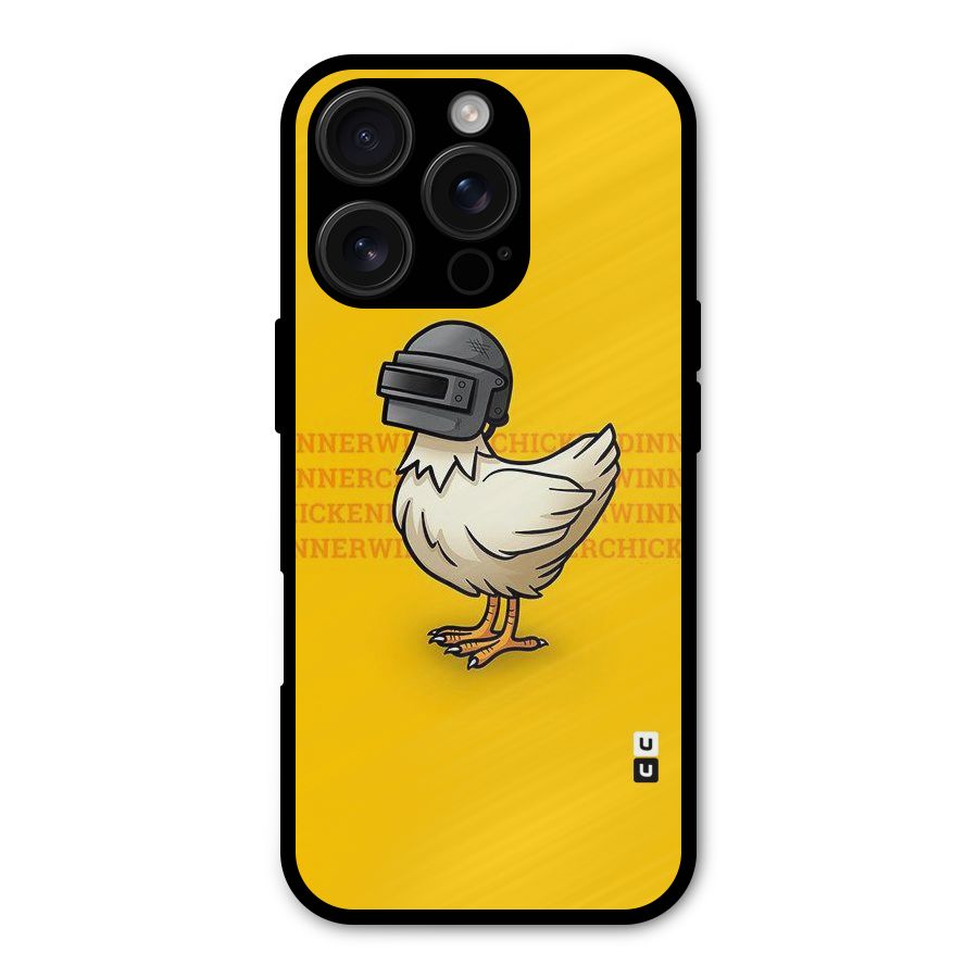 Cute Mask Metal Back Case for iPhone 16 Pro