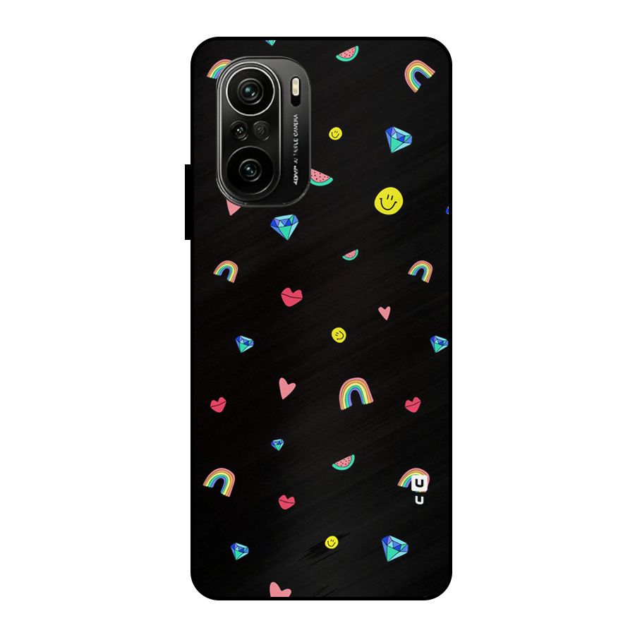 Cute Multicolor Shapes Metal Back Case for Mi 11x