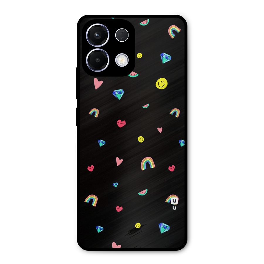 Cute Multicolor Shapes Metal Back Case for Oppo K13