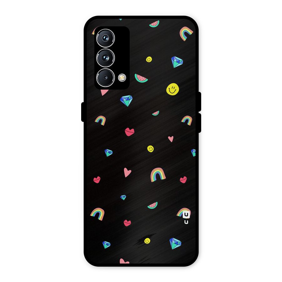 Cute Multicolor Shapes Metal Back Case for Realme GT Master Edition