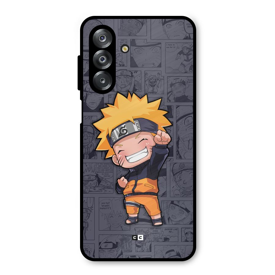 Cute Naruto Uzumaki Metal Back Case for Galaxy A26