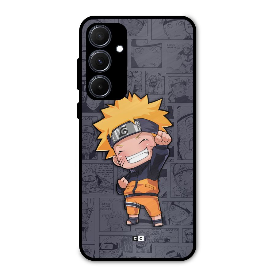 Cute Naruto Uzumaki Metal Back Case for Galaxy A35