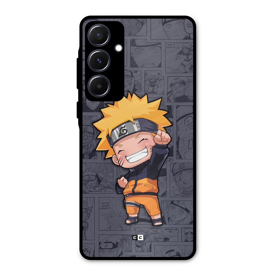 Cute Naruto Uzumaki Metal Back Case for Galaxy A55