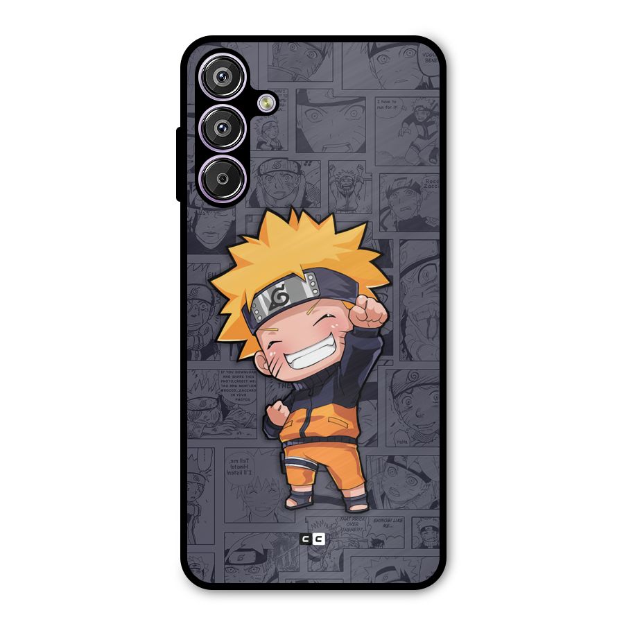 Cute Naruto Uzumaki Metal Back Case for Galaxy F15