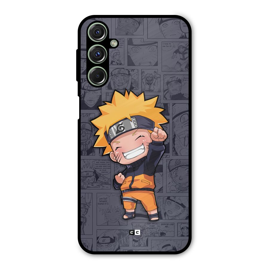 Cute Naruto Uzumaki Metal Back Case for Galaxy F34