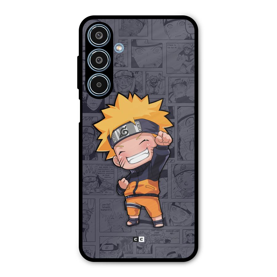 Cute Naruto Uzumaki Metal Back Case for Galaxy M35