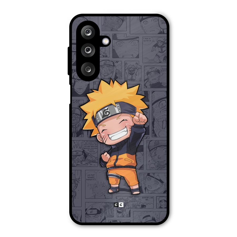 Cute Naruto Uzumaki Metal Back Case for Galaxy M36